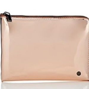 NWT - Deux Lux Metallic Rose Gold Pouch